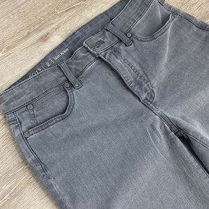 Talbots slim ankle grey jean size 2